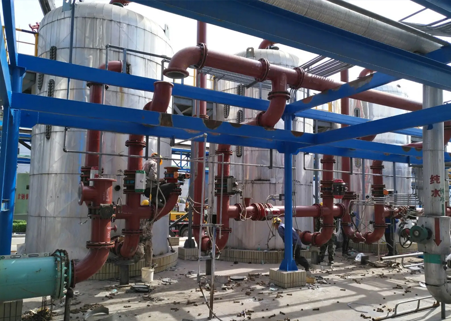 Electric heating tape is used for heating concentrated alkali pipelines